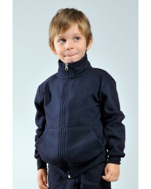 JACKET BAMBINO FELPA F/ZIP 70/30% COT/POL 280 GR.  IT040