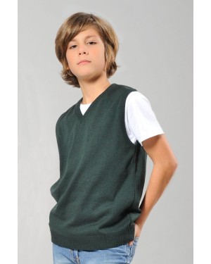 GILET BAMBINO C/V 100% COT. RIGENERATO  IT094