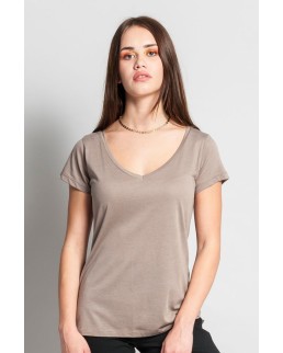 MAGLIA DONNA MODAL C/V M/C 50/50% COT/MOD 110 GR/M  IT687T