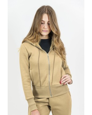 FELPA SOFT DONNA CAPP/ZIP 75/25% COT/POL 320 GR/M2  IT813T