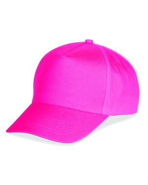 BASEBALL FLUO CAP 5 PANNELLI 100% POLIESTERE