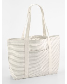 STRIPED ORGANIC COTTON SHOPPER W255