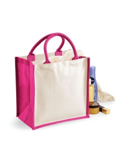 PRINTERS MIDI JUTE TOTE W421