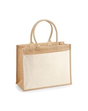 COTTON POCKET JUTE SHOPPER W427