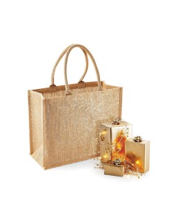 SHIMMER JUTE SHOPPER W437