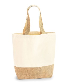 JUTE BASE CANVAS SHOPPER W450