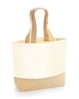 JUTE BASE CANVAS TOTE W451