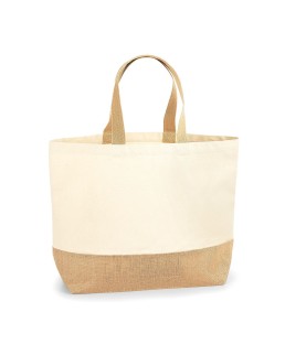 JUTE BASE CANVAS TOTE XL W452